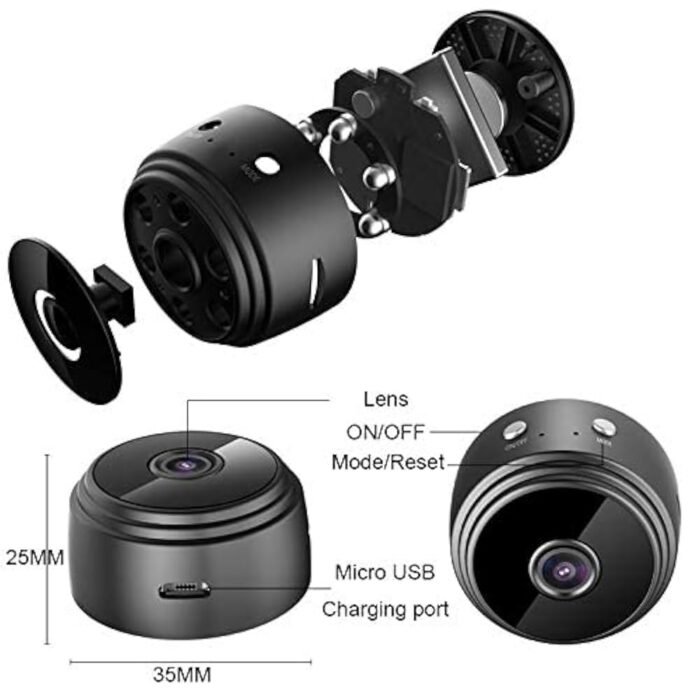 SPYDERCOP® 4K Wifi Mini Spy Magnet Camera HD - Image 3