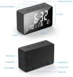 SPYDERCOP® Table Clock Spy Camera With Alarm - Image 2