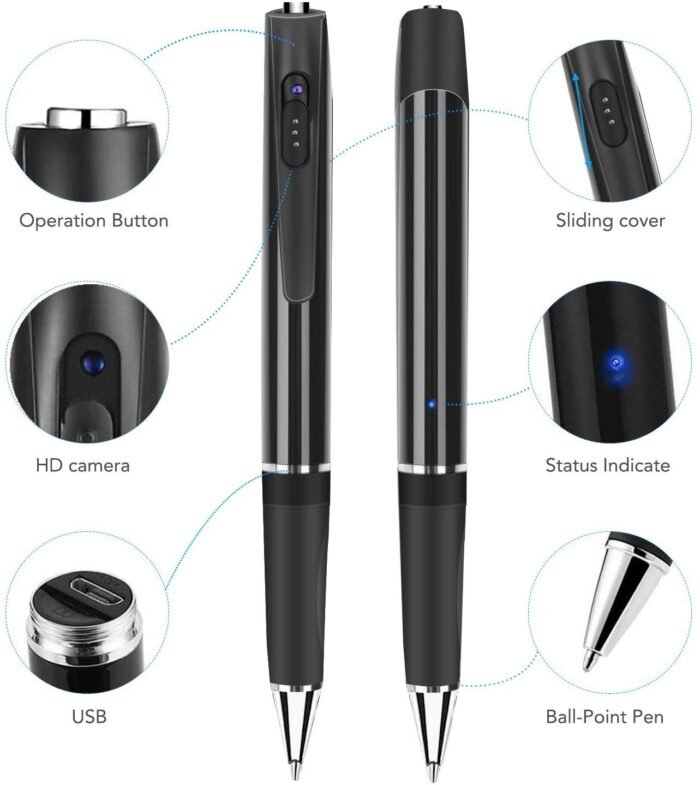 SPYDERCOP® 4K Spy Pen Camera Audio Video Recorder- V8 - Image 3