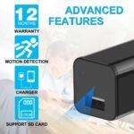 SPYDERCOP® 4K Spy Charger Camera | Ideal for Home/Office Monitoring Maximum 128GB SD Support